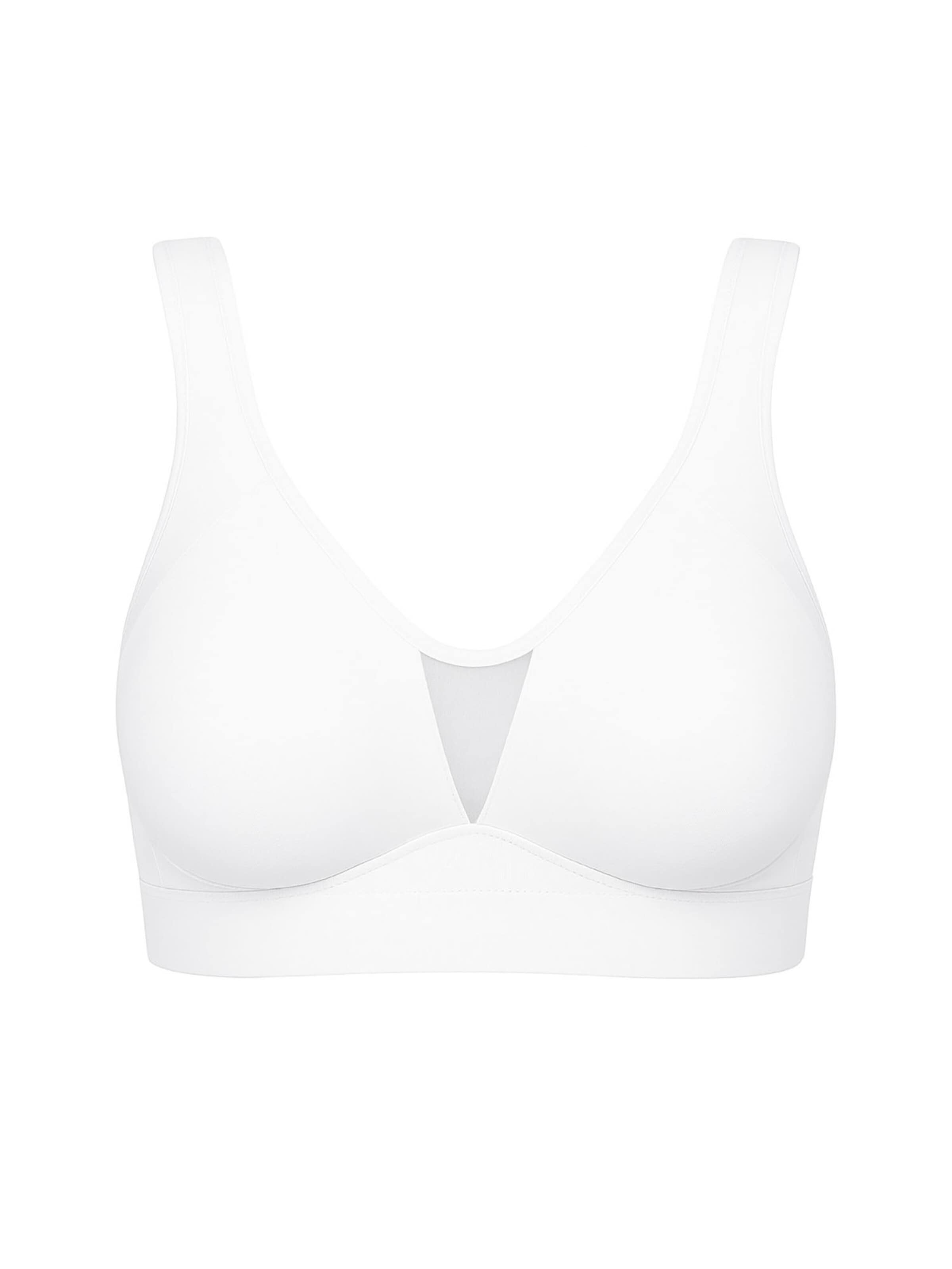 Nina von C. Bustier BH 'Cotton Shape' in Weiß: Vorderseite
