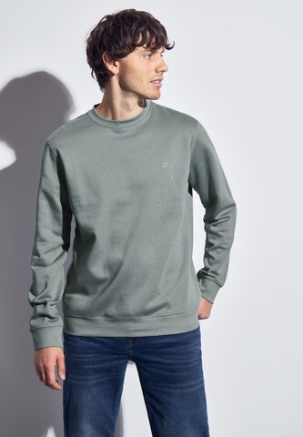 Street One MEN Sweatshirt in Green: front