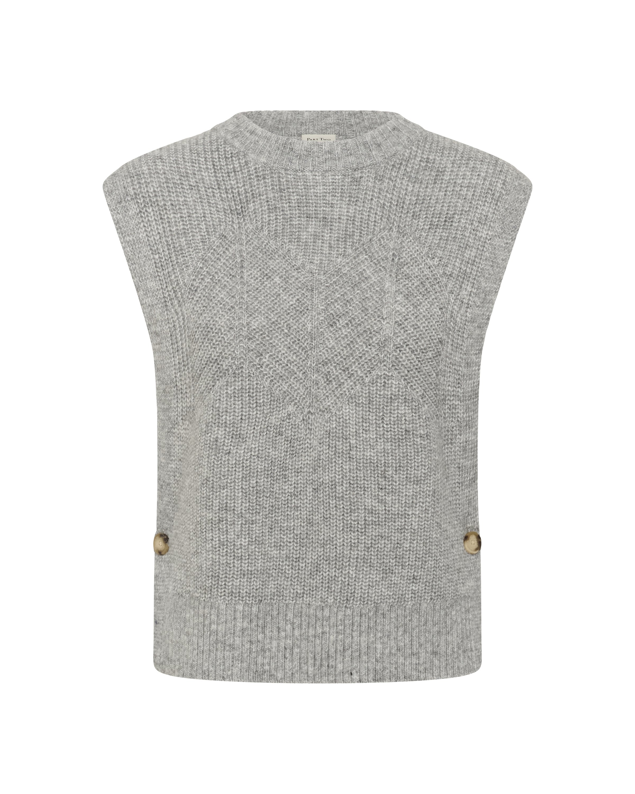 Pull-over 'Charlye' Part Two en gris : devant