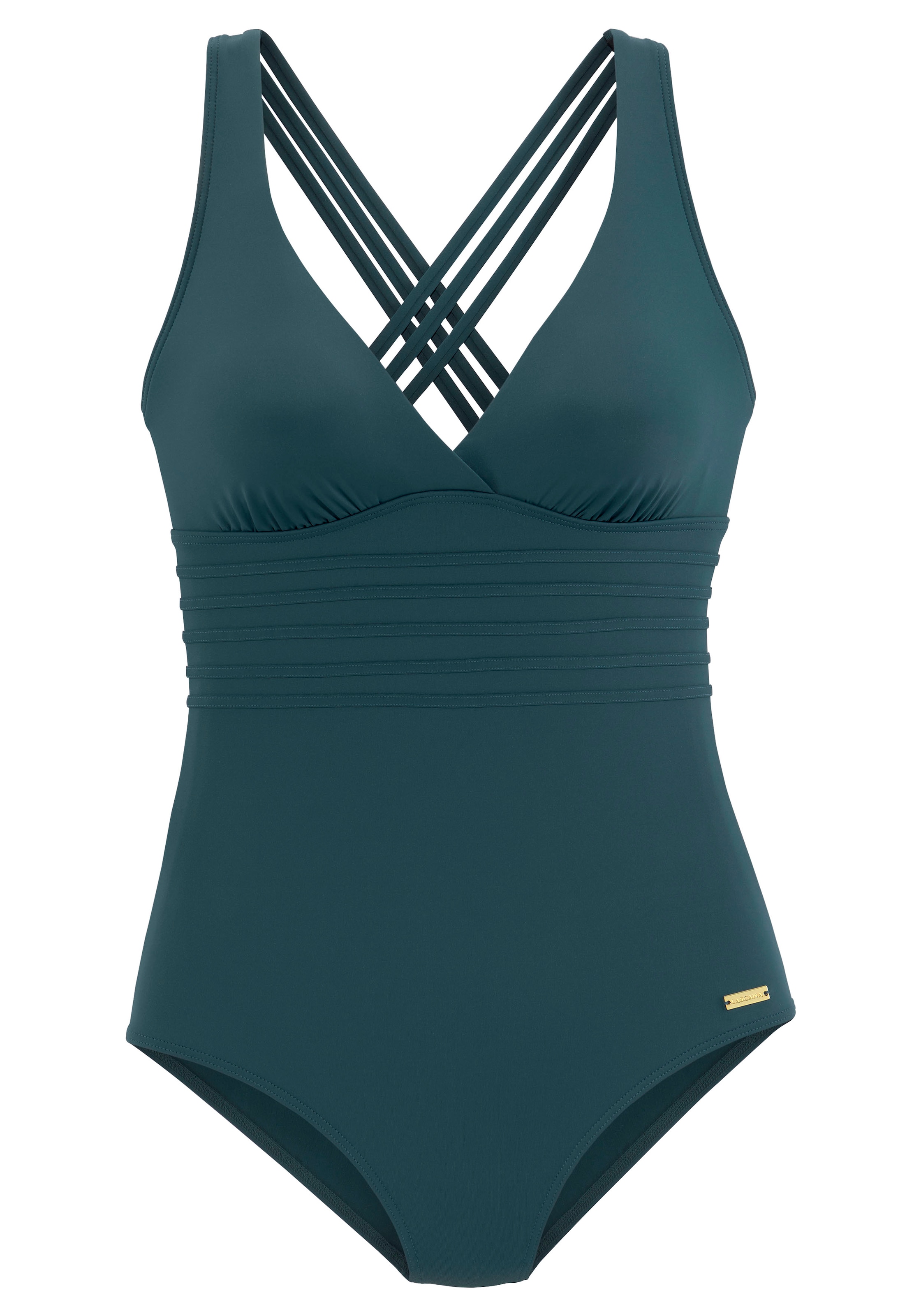 Bustier Maillot de bain 'Pride' LASCANA en vert : devant