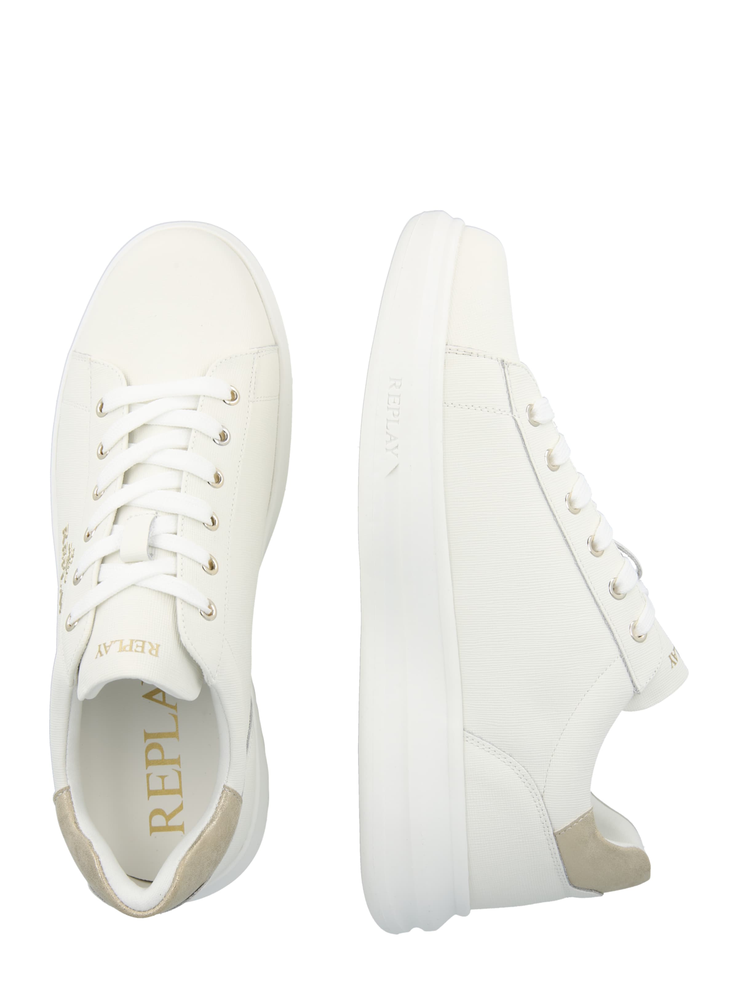 REPLAY Platform trainers 'OLYMPE' in White