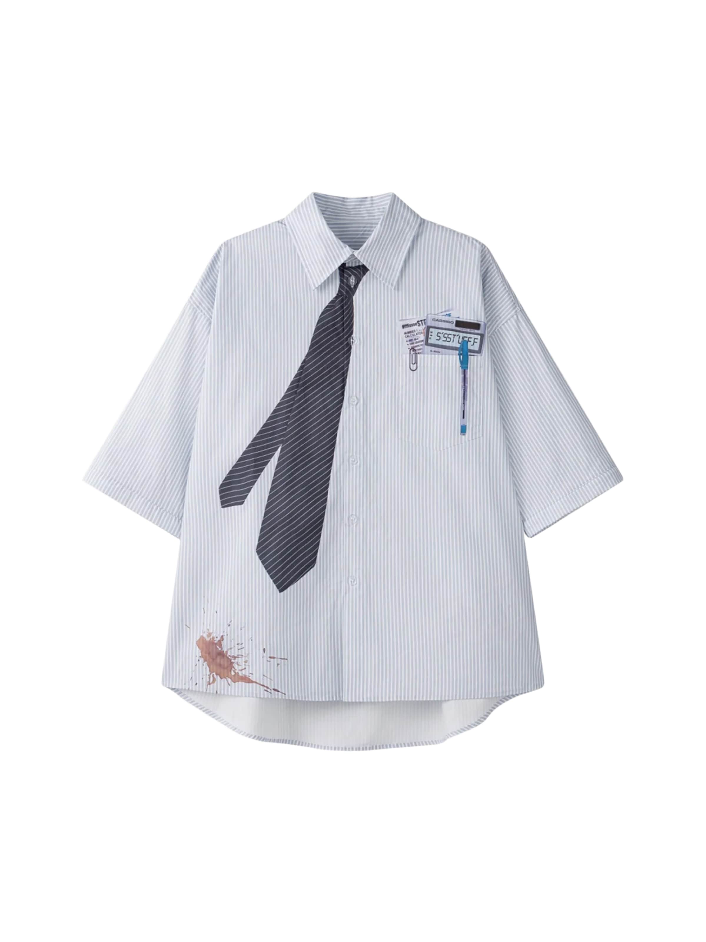 Comfort fit Camicia di SSSTUFFF in bianco: frontale