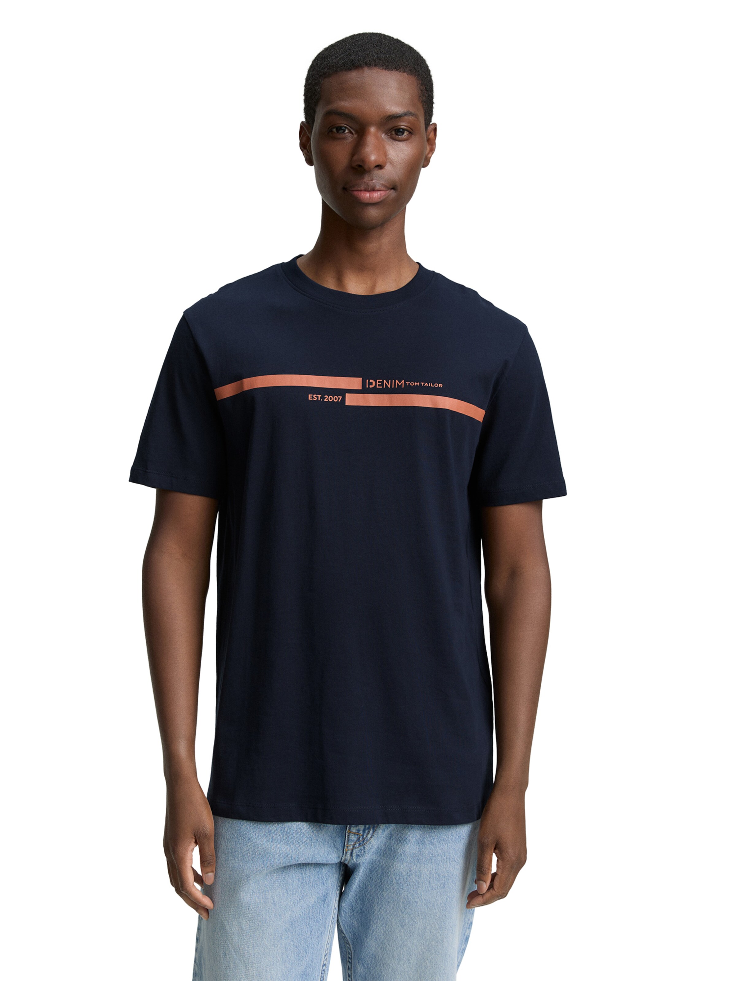 TOM TAILOR DENIM Shirt in Blue: front