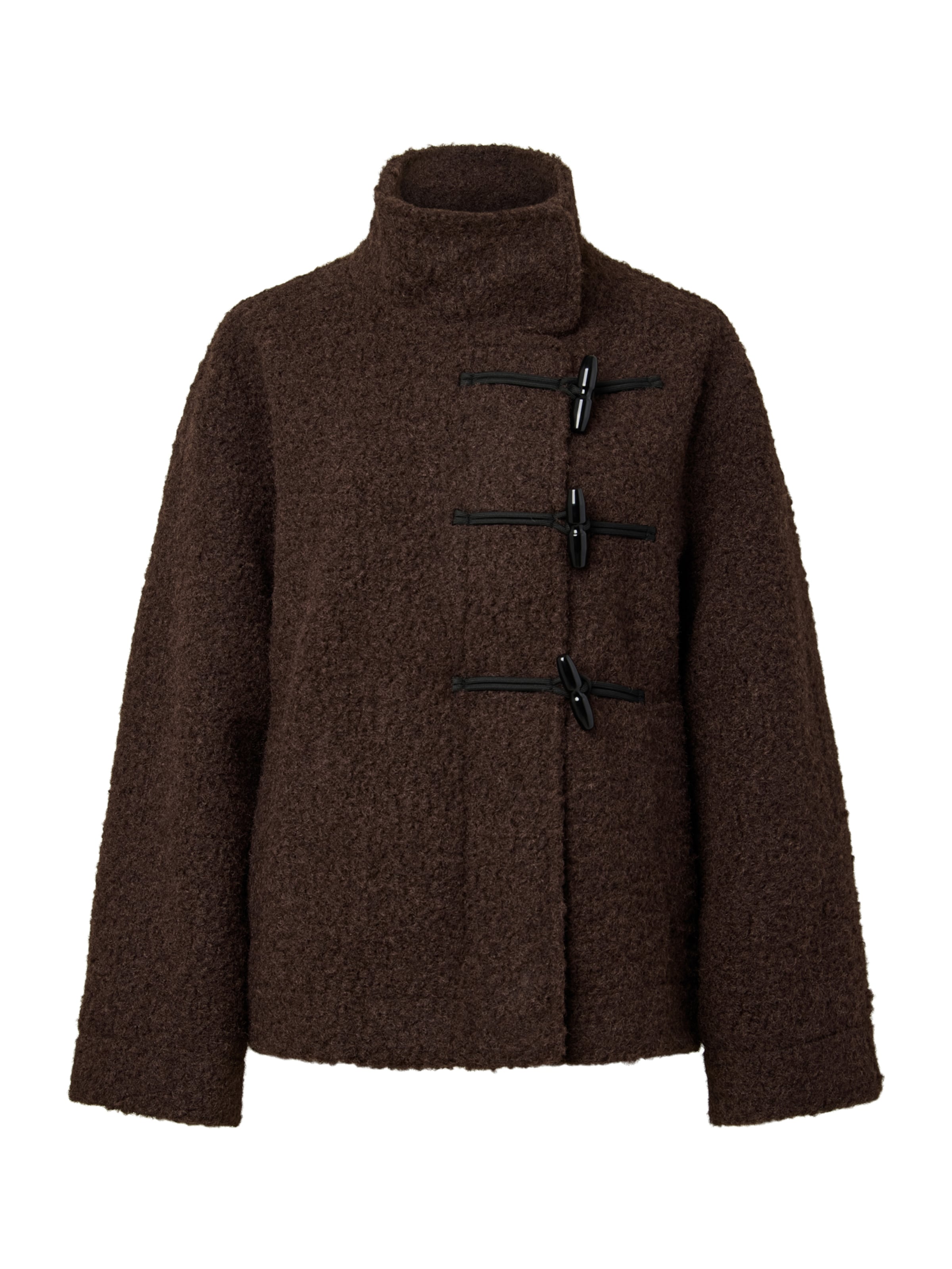 PIECES Between-seasons coat 'PCAnnalisa' in Brown: front