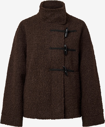 PIECES Between-Seasons Coat 'PCAnnalisa' in Brown: front