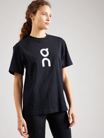 On Performance Shirt in Black: front