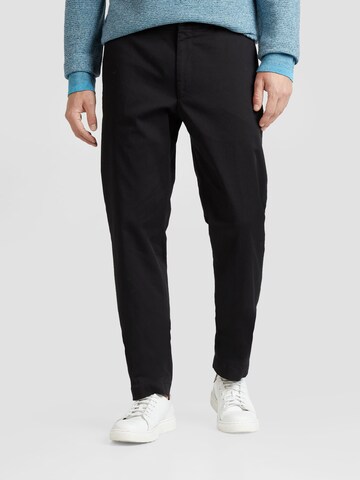 Regular Pantalon chino 'Hank' JOOP! en noir : devant