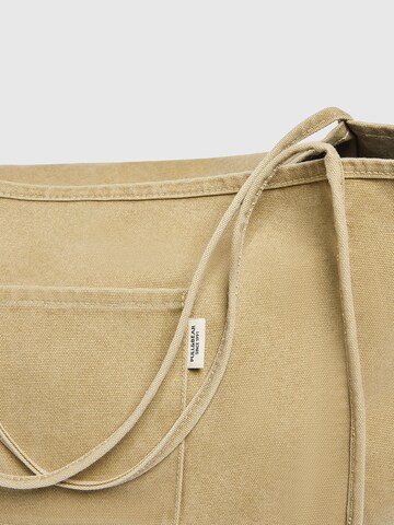 Pull&Bear Nakupovalna torba | rjava barva