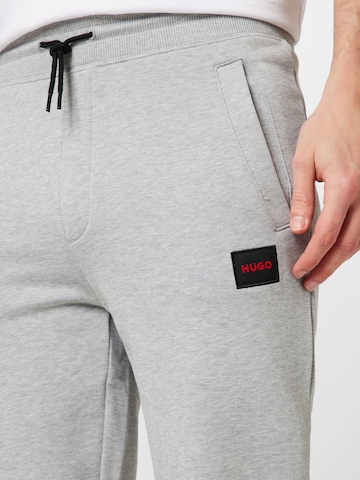 HUGO Red Tapered Pants in Grey