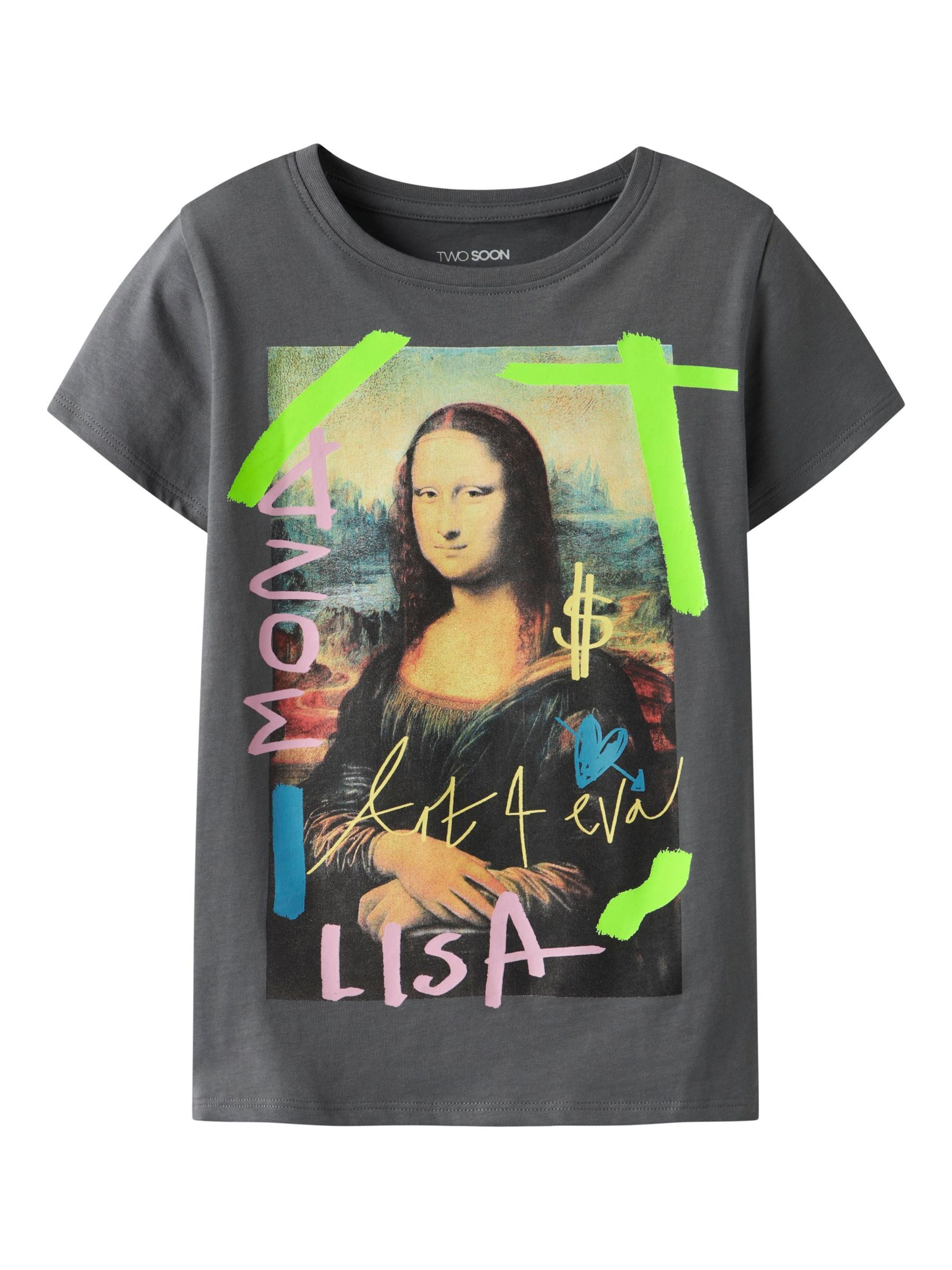 Maglietta 'Kunst' di TWO SOON in grigio: frontale