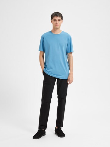 SELECTED HOMME T-Shirt 'Aspen' in Blau