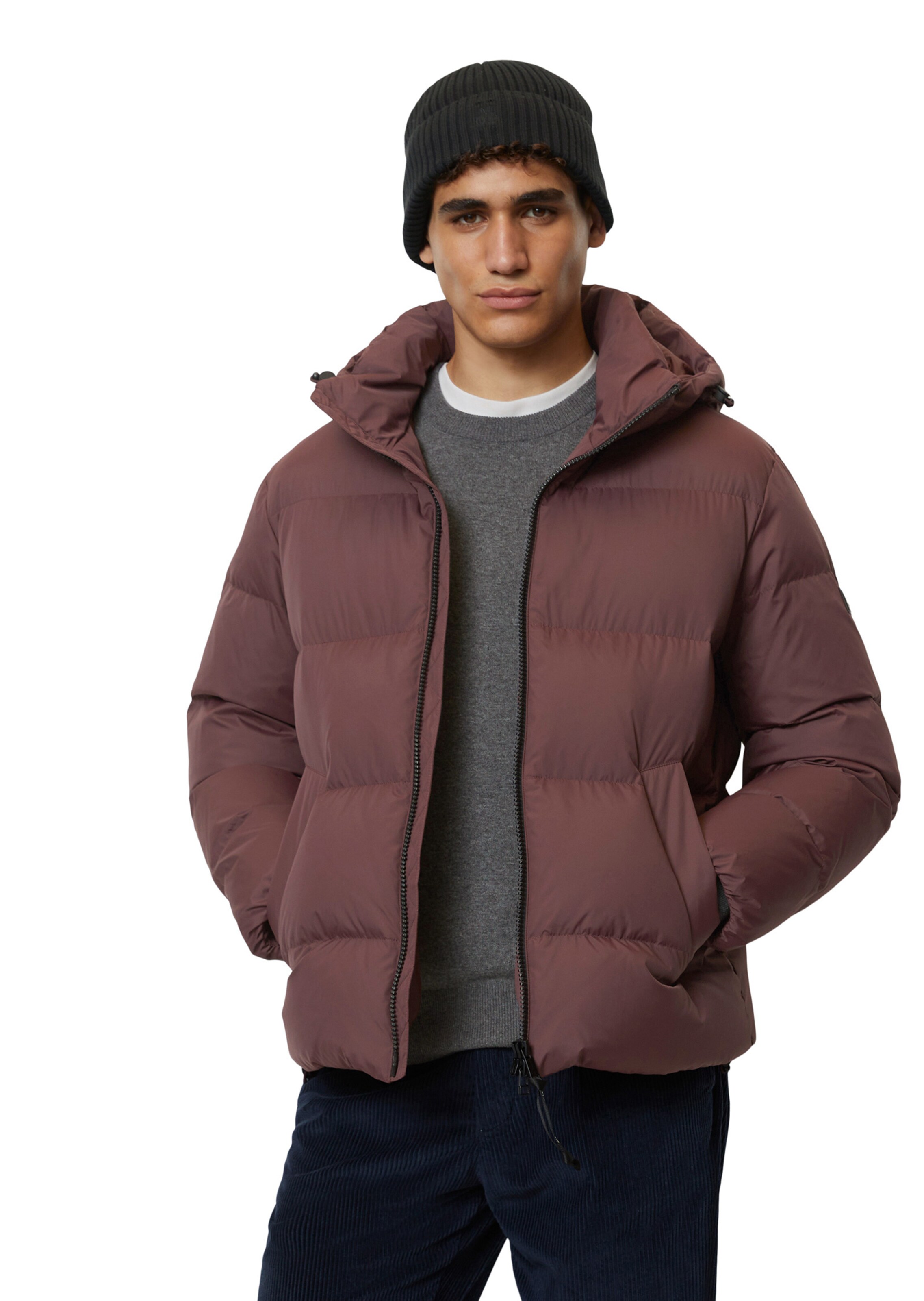 Marc O'Polo Зимняя куртка в Коричневый: спереди