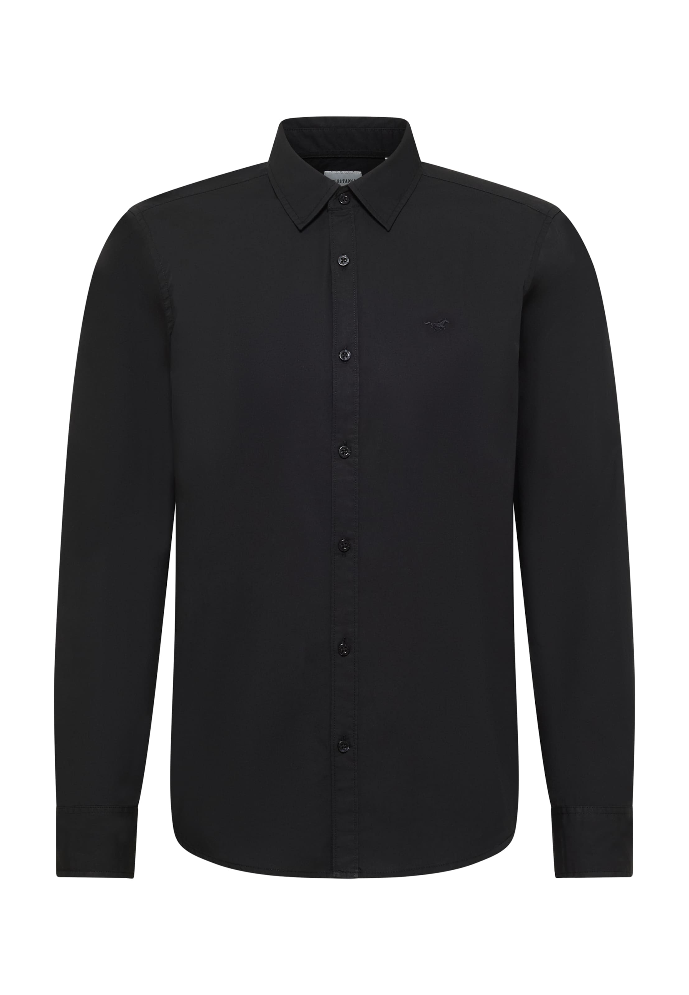 MUSTANG Hemd ' Style Canton ' in Schwarz: Vorderseite