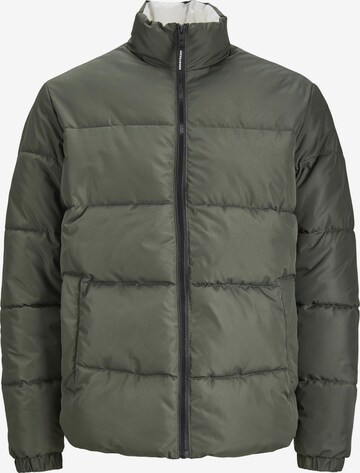 JACK & JONES Winter Jacket in Green: front