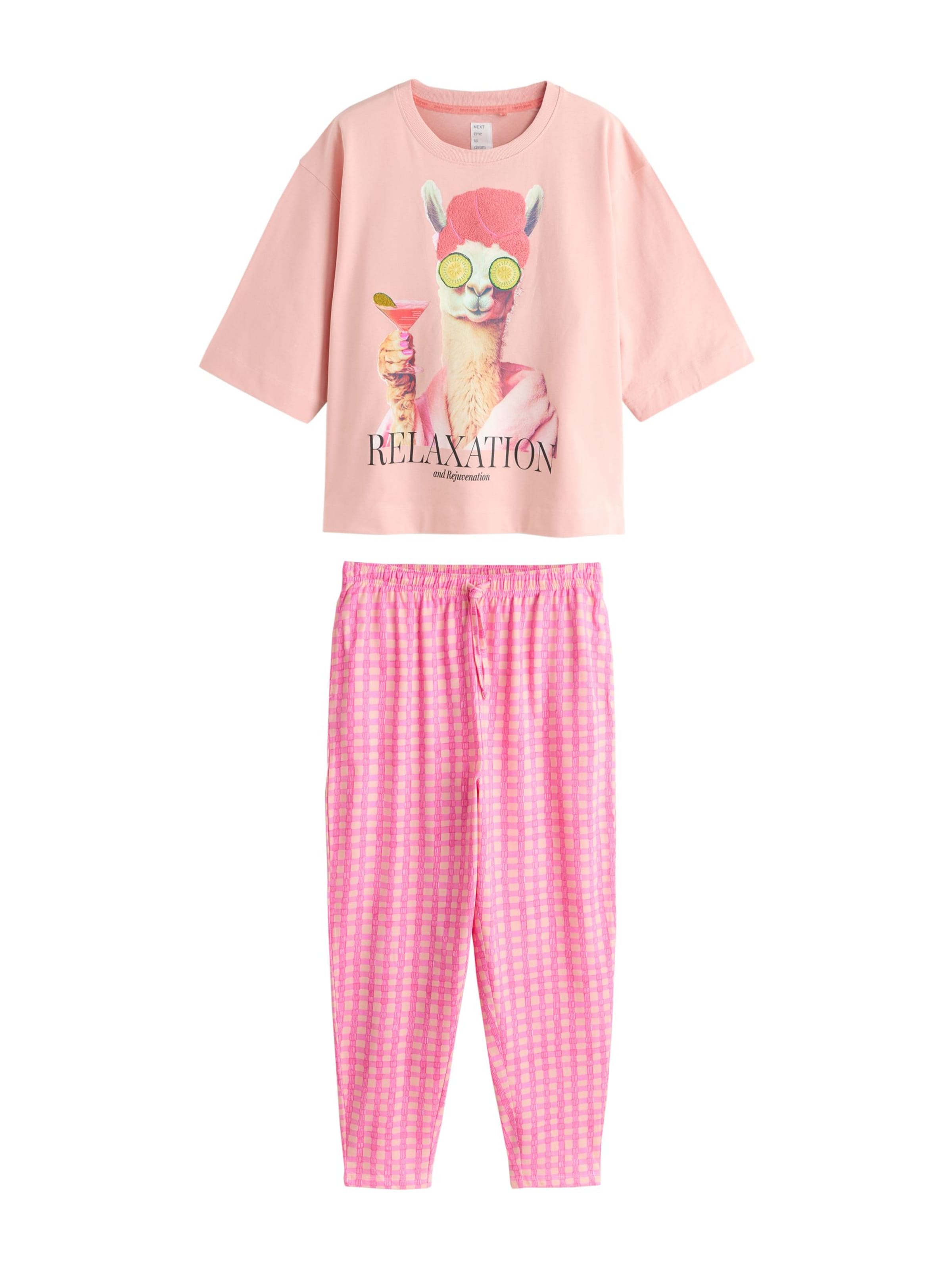 Pigiama di Next in rosa: frontale