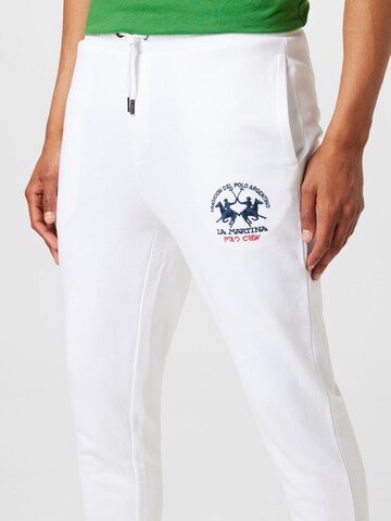 Tapered Pantaloni di La Martina in bianco