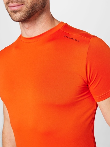 ENDURANCE - Camisa funcionais 'Hubend' em laranja