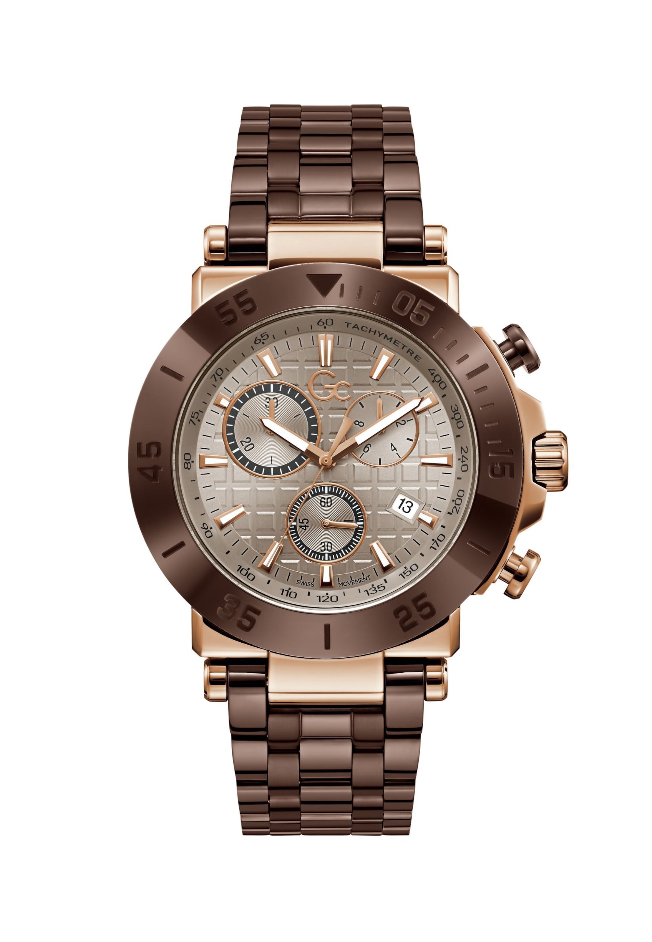 Gc Analoog horloge 'One Sport' in Bruin: voorkant