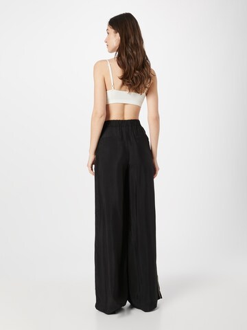 SCOTCH & SODA Wide leg Bandplooibroek 'Eleni' in Zwart