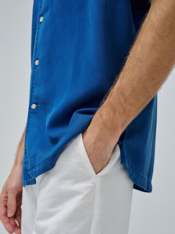 Salsa Jeans Regular fit Overhemd in Blauw