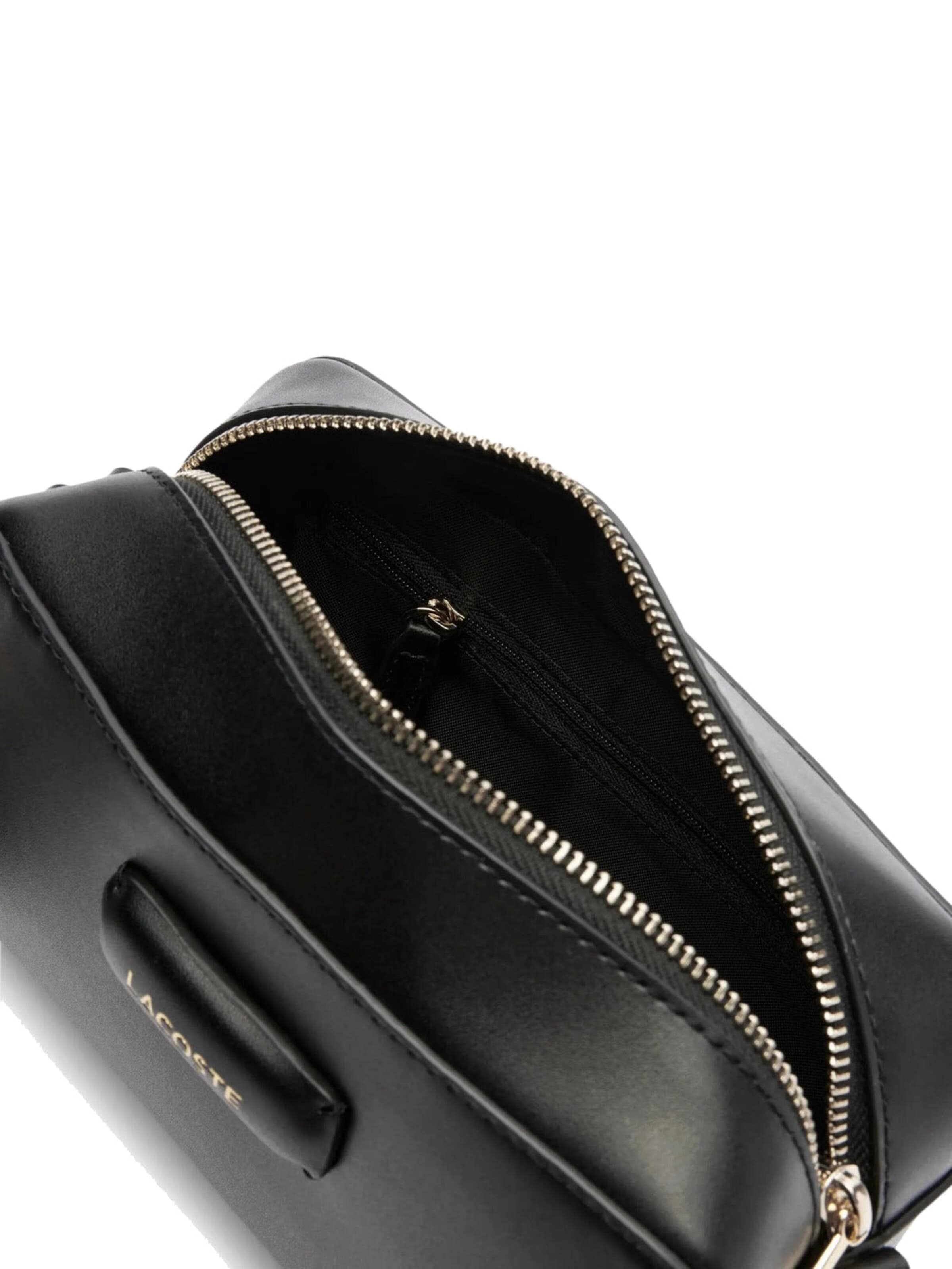 LACOSTE Válltáska 'Lacoste Sac à bandoulière Noir' - fekete