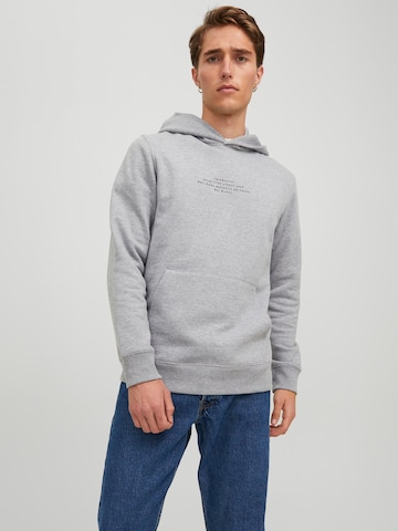 JACK & JONES Sweatshirt 'Evan' in Grey: front