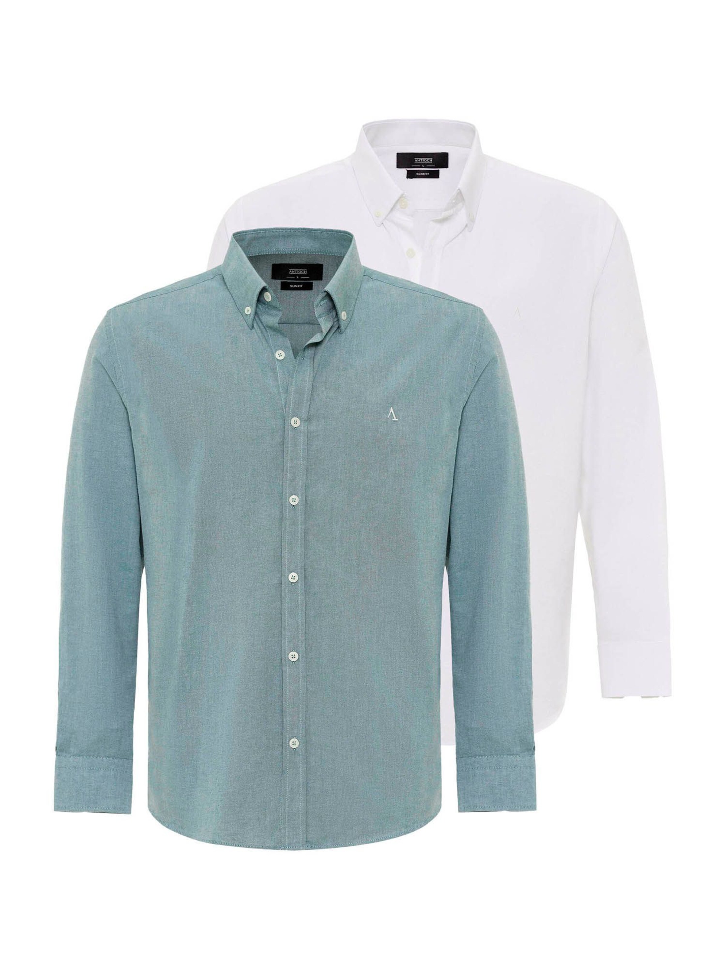 Antioch Triiksärk, värv roheline: eest vaates