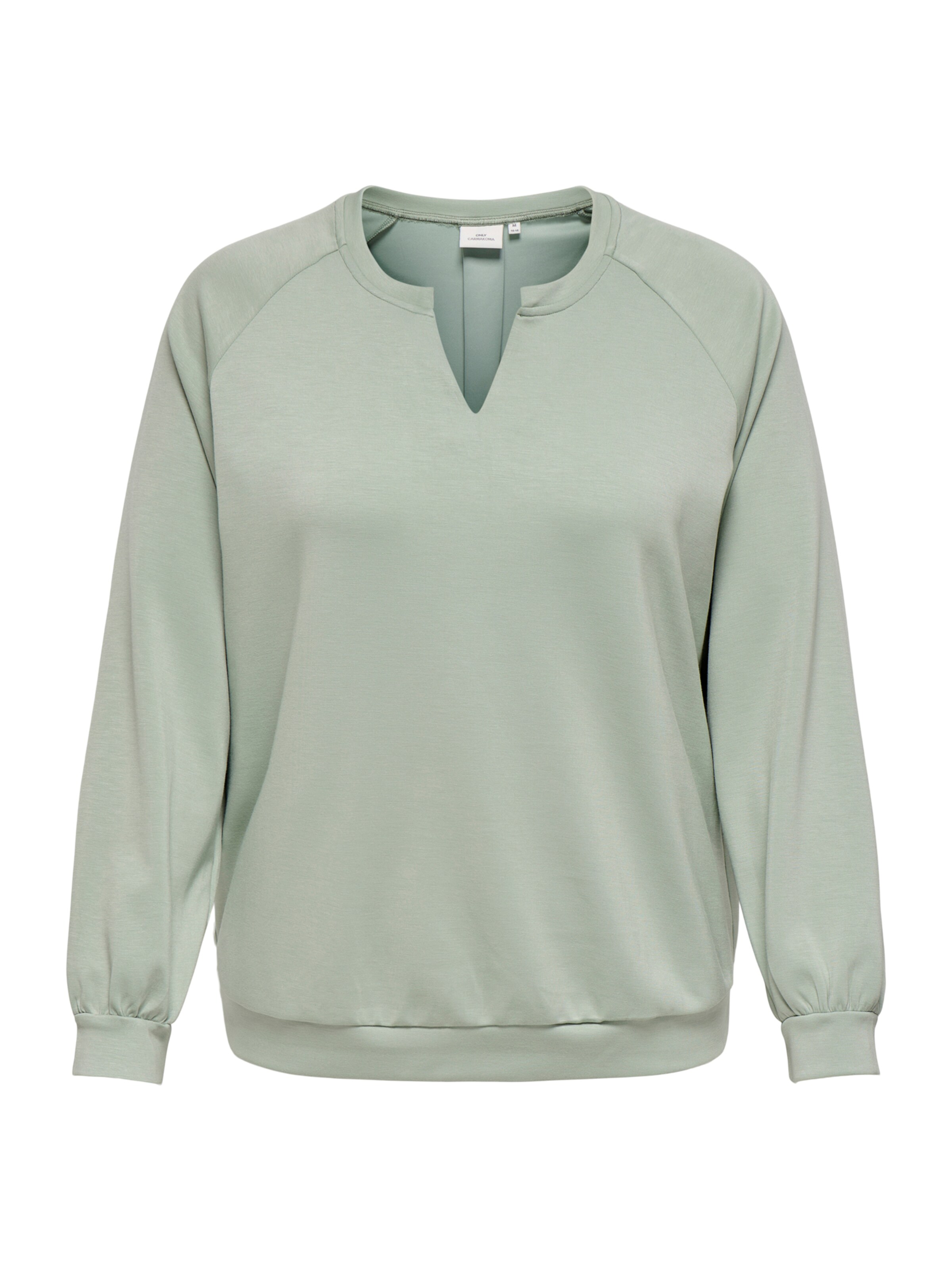 ONLY Carmakoma Mikina 'CARLISE' – zelená: přední strana