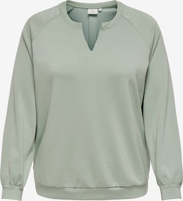 ONLY Carmakoma Collegepaita 'CARLISE' värissä vihreä: etupuoli