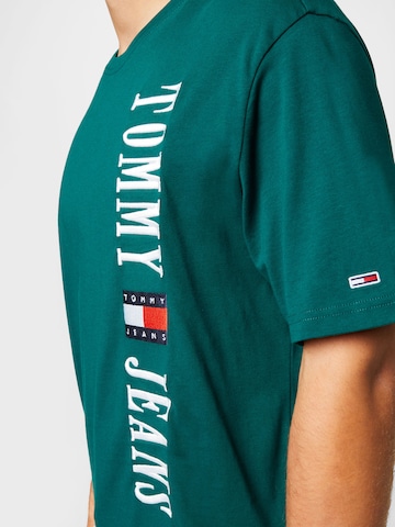 Tommy Jeans T-Shirt 'Skater' in Grün