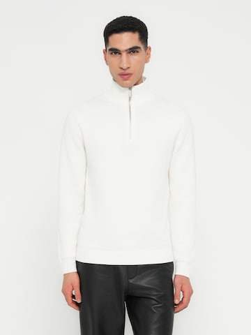 SELECTED Sweter 'SLHDANE' w kolorze biały: przód