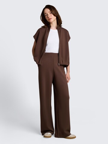 TOM TAILOR DENIM Wide Leg Hose in Braun