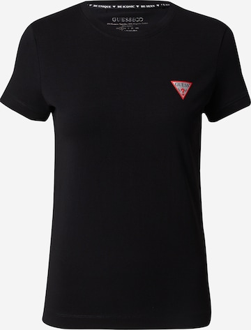 T-shirt GUESS en noir : devant