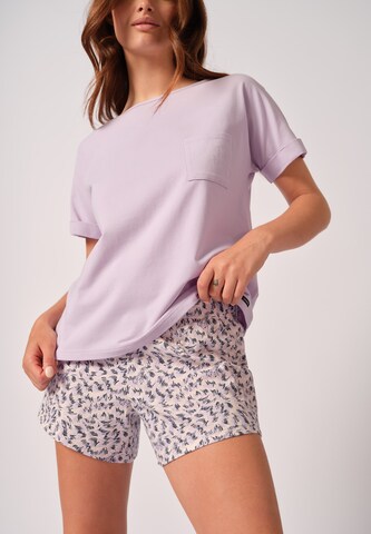 Skiny - Pijama de pantalón corto en lila