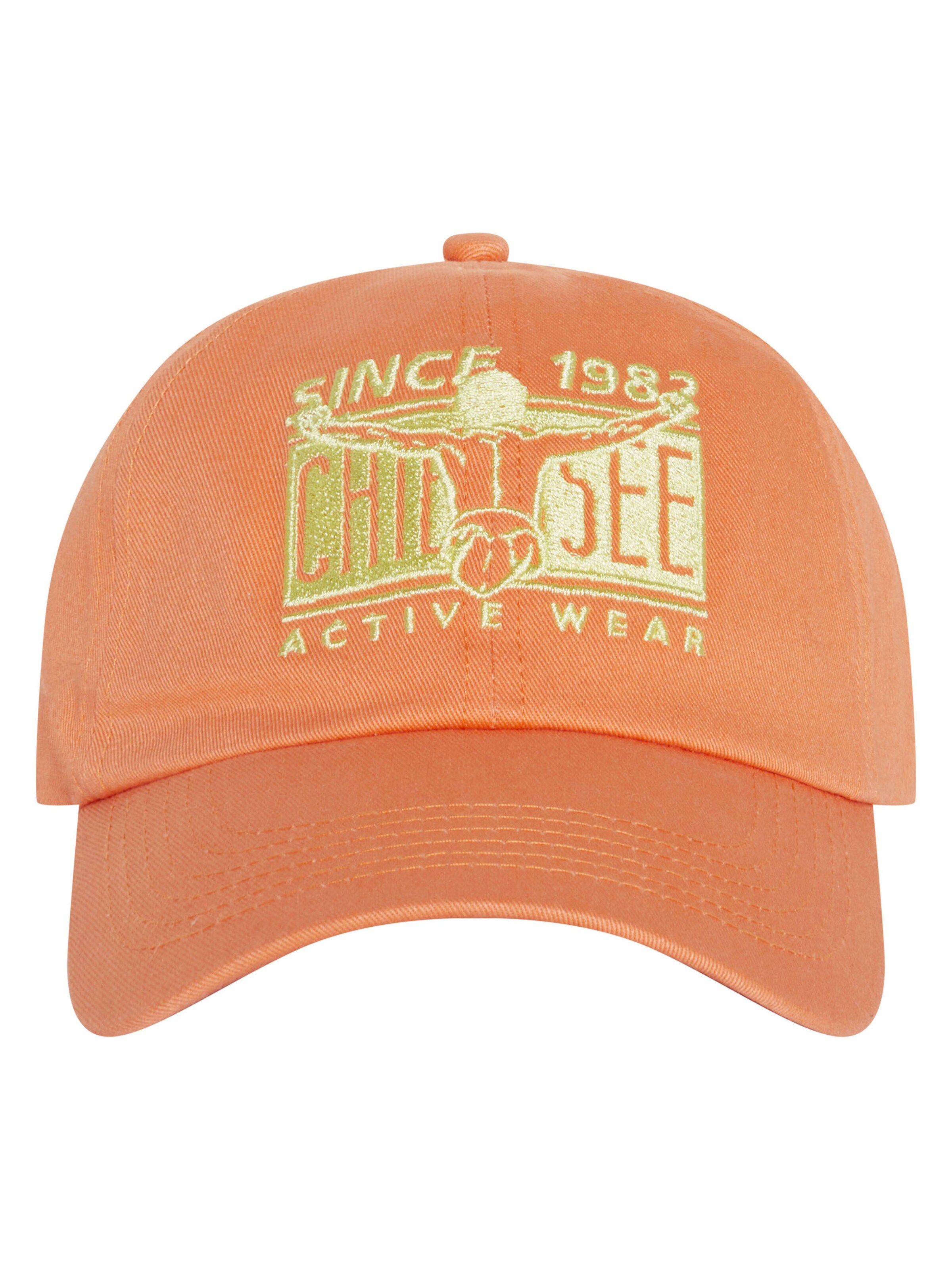 CHIEMSEE Cap ' mit Frontstickerei ' in Orange: Vorderseite