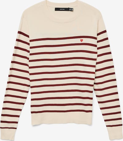 VERO MODA Pulover 'VMDORY' u boja pijeska / boja vina, Pregled proizvoda