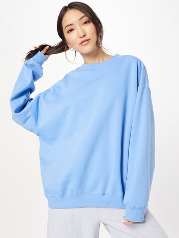 Sweat-shirt WEEKDAY en bleu : devant