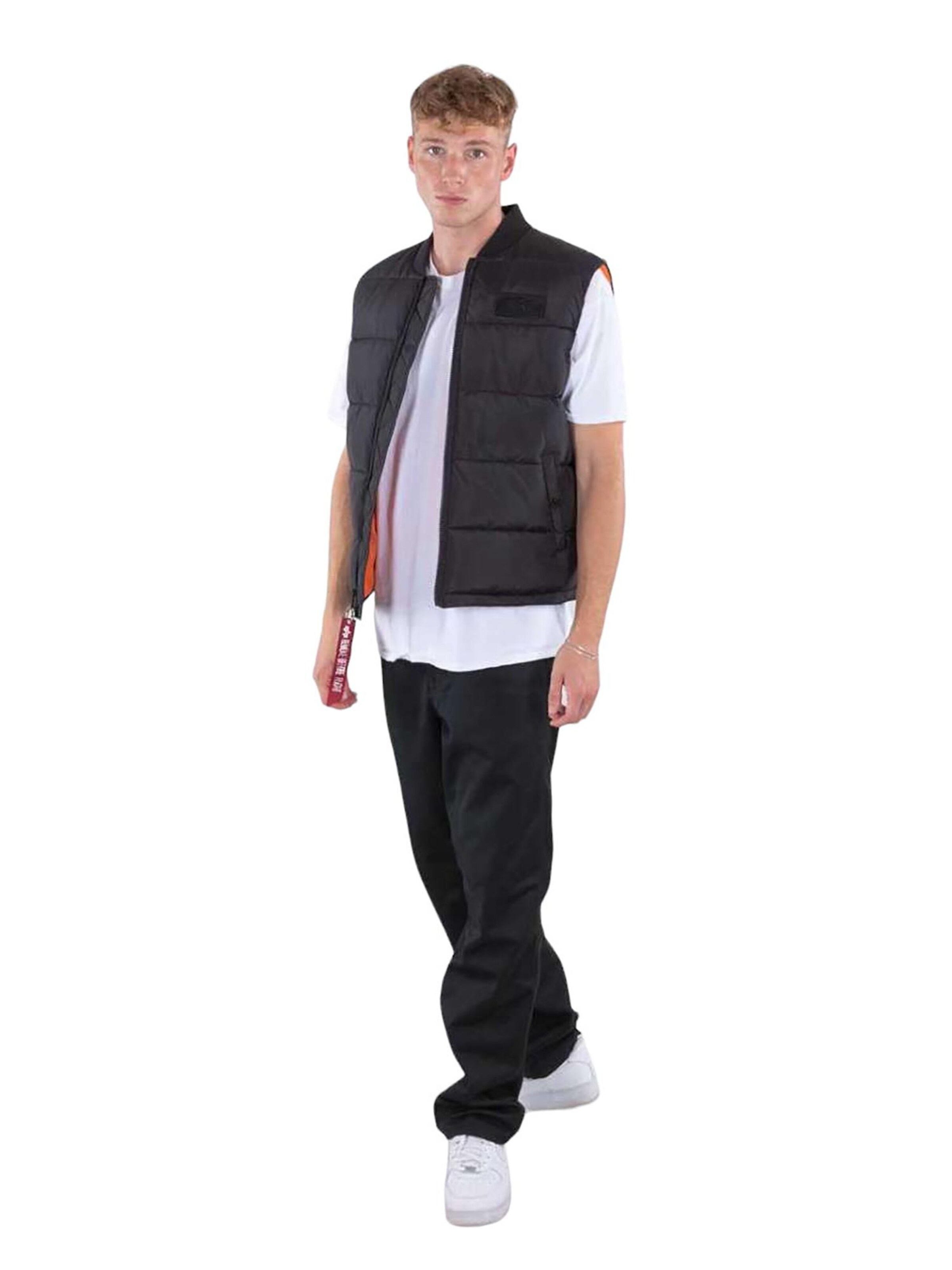 ALPHA INDUSTRIES Vest 'Puffer' in Black