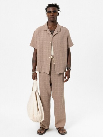 Wide leg Camicia 'Sedum' di VAMOS CLO in marrone