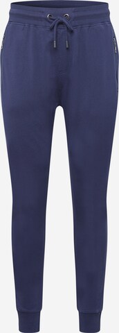 Key Largo Tapered Broek in Blauw: voorkant