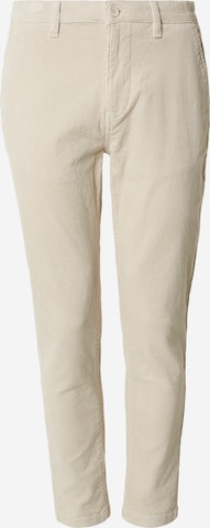 Lindbergh Tapered Chinohousut värissä harmaa: etupuoli