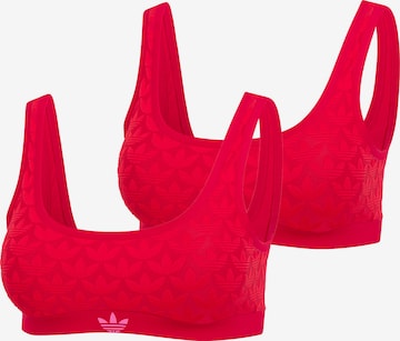 Bustier Soutien-gorge ' Terrot Flex ' ADIDAS ORIGINALS en rouge : devant