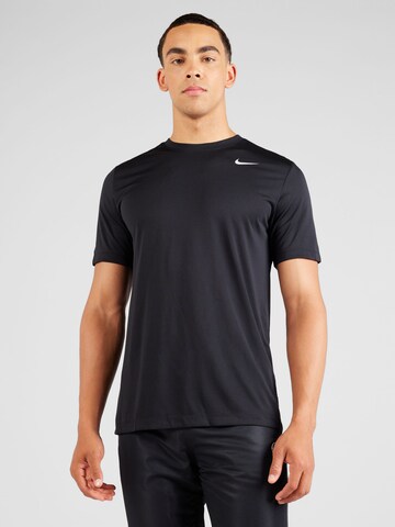 T-Shirt fonctionnel NIKE en noir : devant