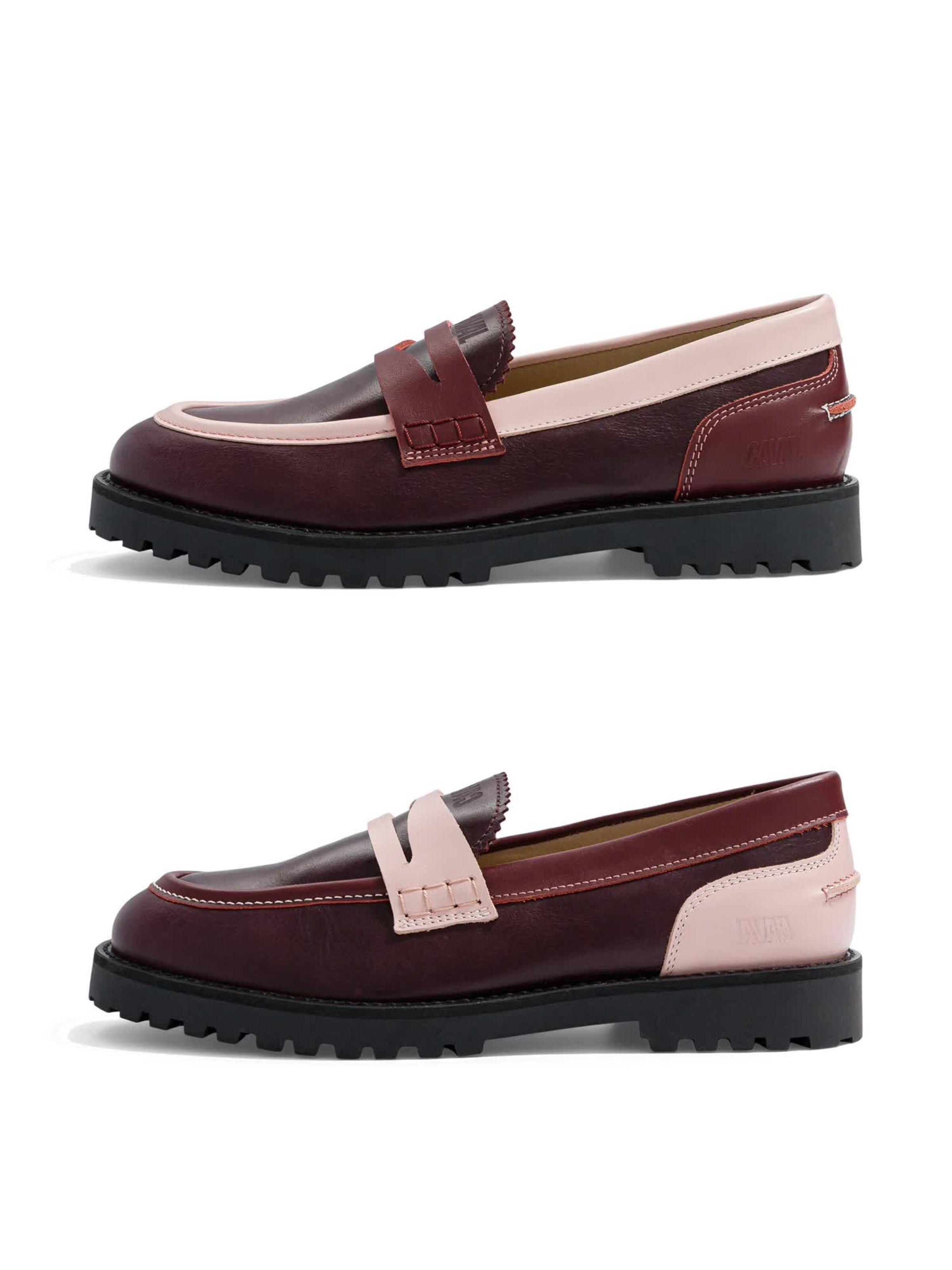 Caval - Mocassins ' TAILOR ' em vermelho: frente