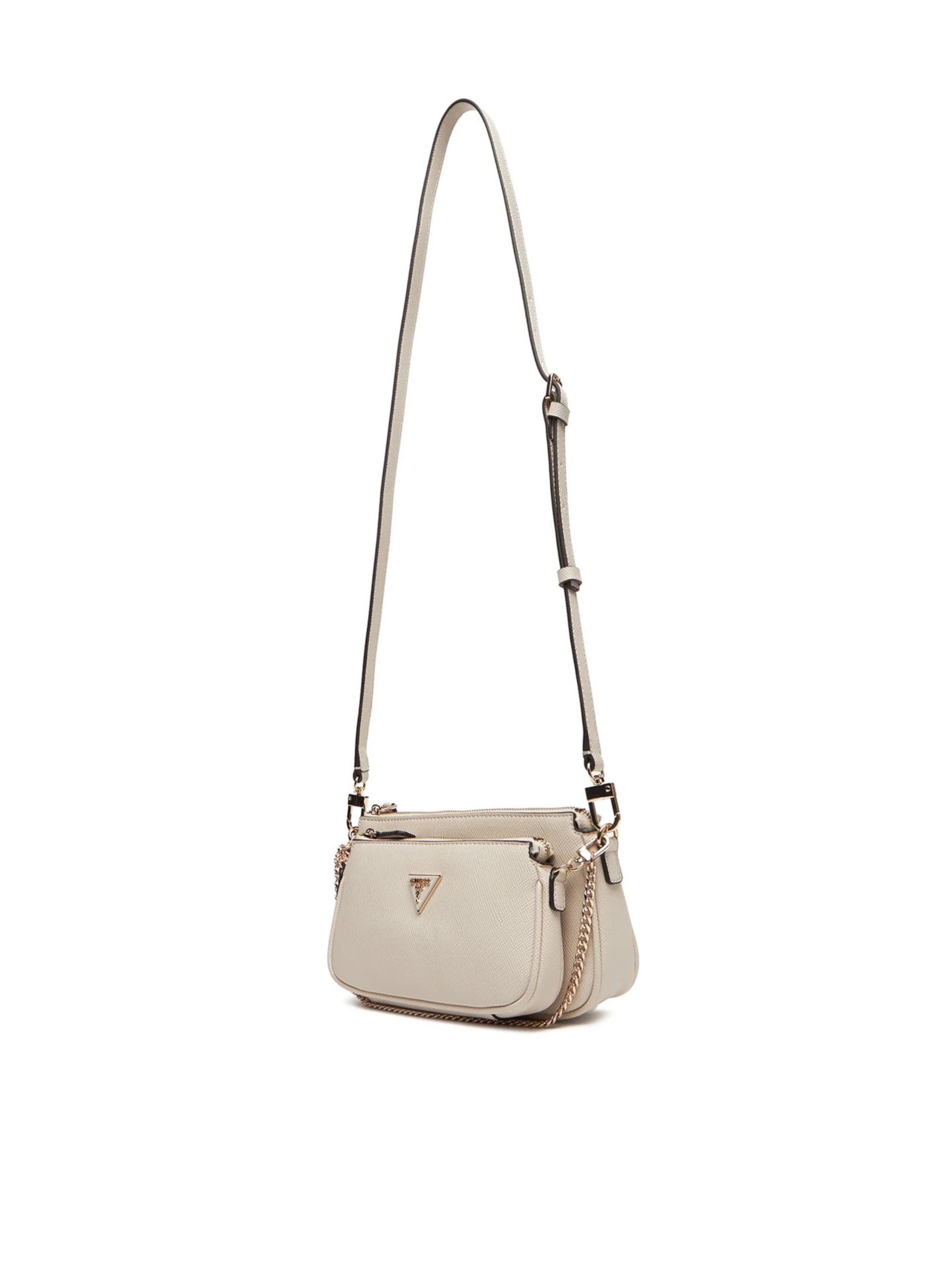 GUESS Schoudertas 'Noelle Ii Dbl' in Beige