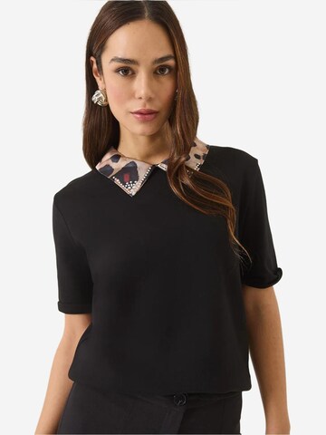 Bianco Lucci Poloshirt in Schwarz