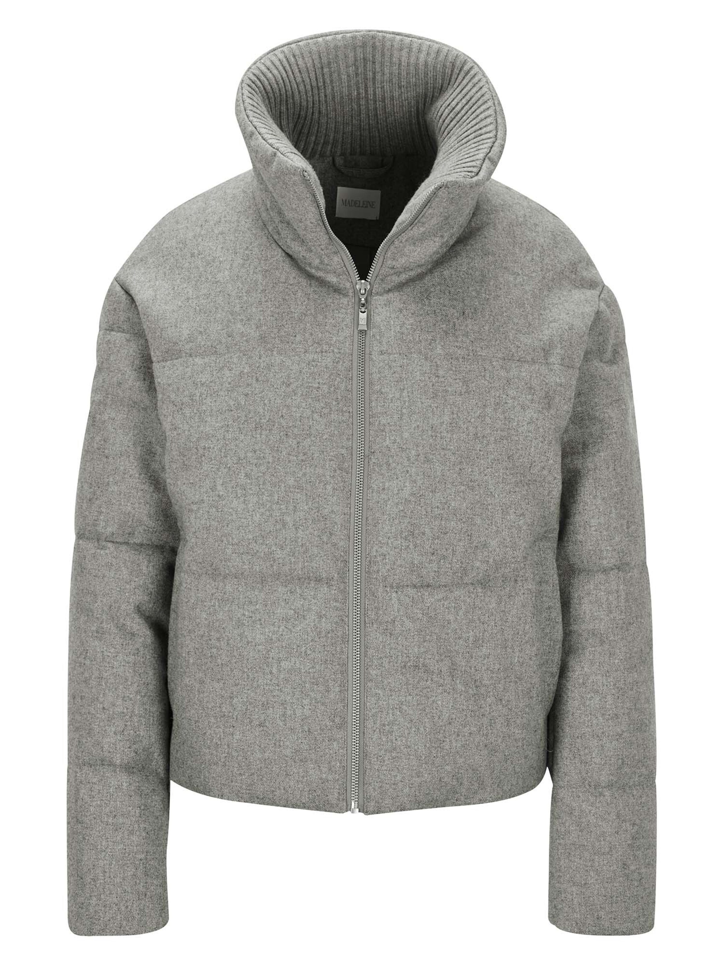 MADELEINE Winterjacke in Grau: Vorderseite