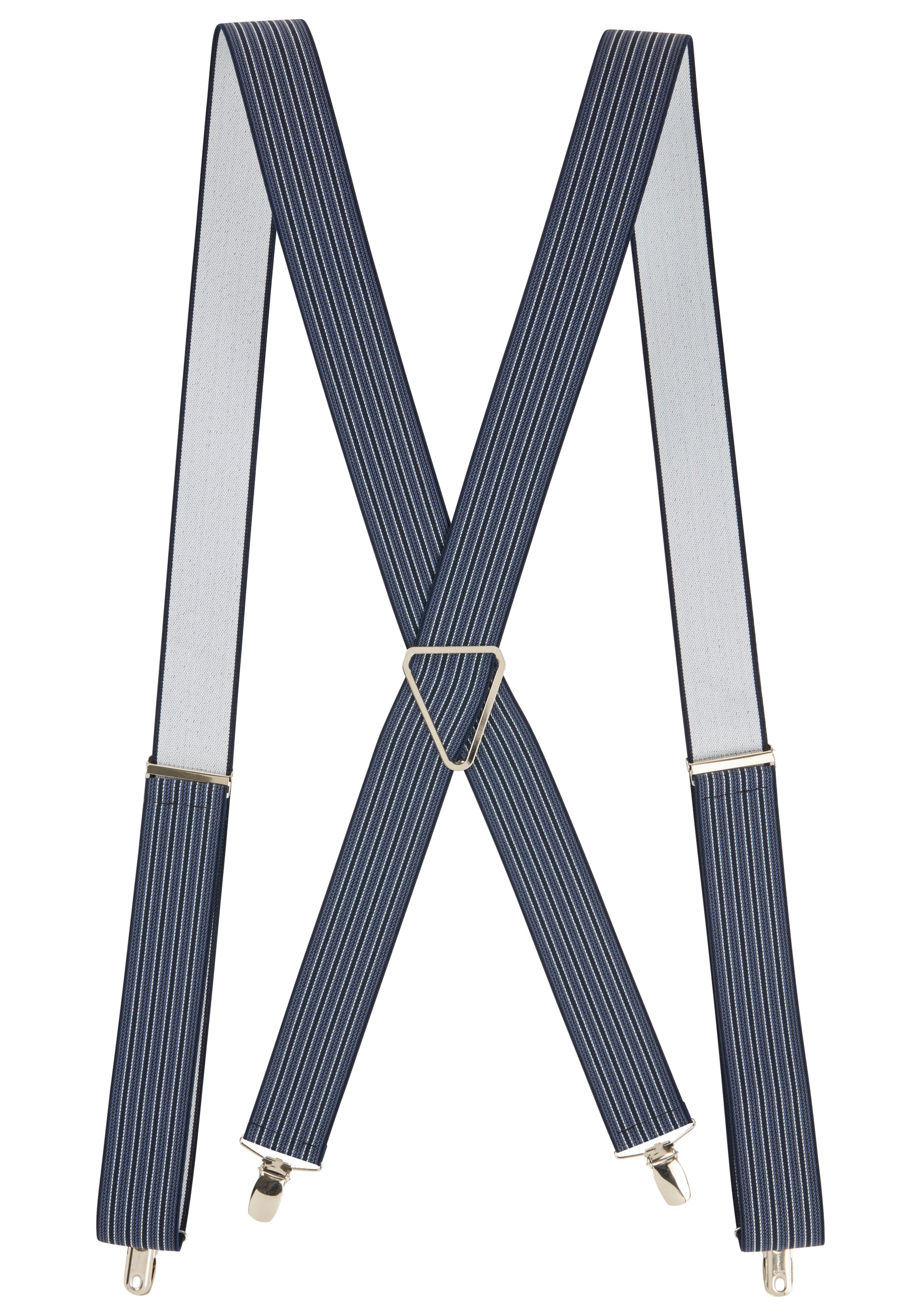 Man's World Suspenders in marine blue / Black / White, Item view