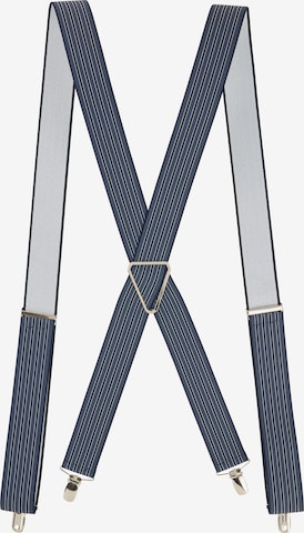 Man's World Suspenders in Blue: front