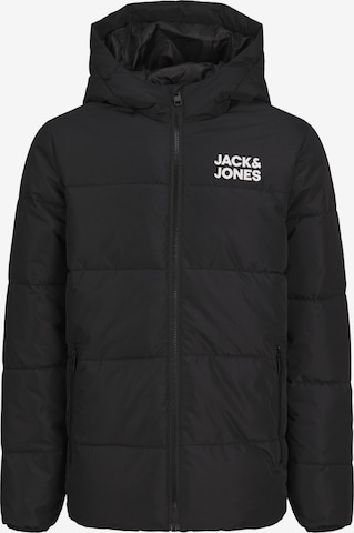 Jack & Jones Junior Functionele jas in Zwart: voorkant